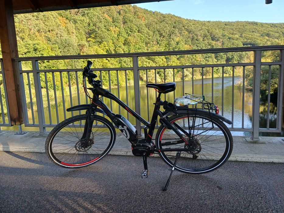 Rower elektryczny E-Bike Husqvarna Cross Tourer CT2, silnik Shimano E6000, bateria 504 Wh, sprawny!