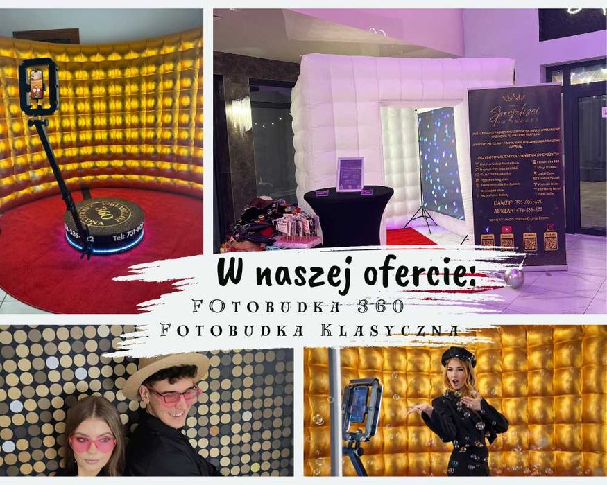 Fotobudka|360|Fotolustro|Dym|Barman|Wiatraki|Wiele Innych Atrakcji !
