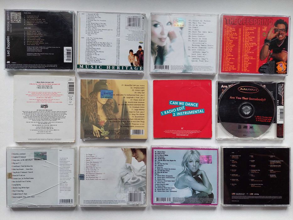 Диски CD. Led Zeppelin. Pink Floyd. The Offspring. Тартак.
