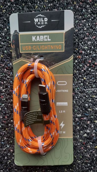 Kabel USB C - Lightning 27W długi