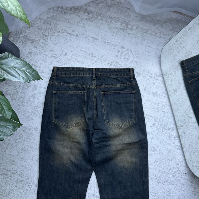 Flared Dark blue Bootcut Jeans Джинси Фларед Кльош Клеш Сині Широкі Baggy Y2k Sk8 Archive Opium Racer Jaded London Balenci Джинсы Буткат Синие Опиум