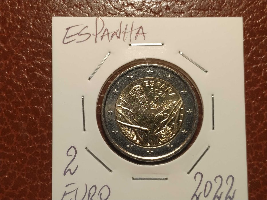A610 moeda de 2 euro de 2022 parque Natural Garajonay - Espanha