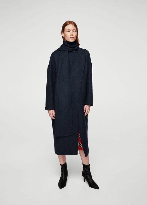 Płaszcz granatowy Mango S
