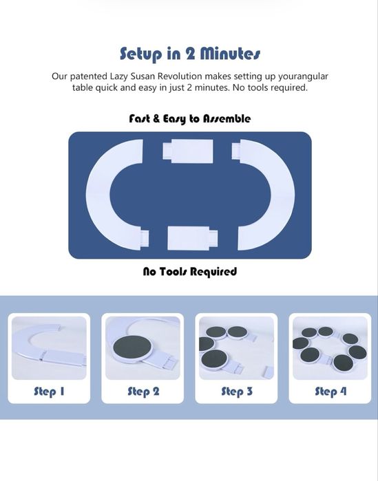 Обертовий стіл для сервірування страв