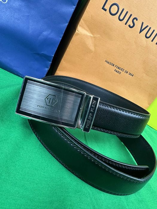 Pasek klamra czarny meski tommy hilfiger nowość karl plein Premium