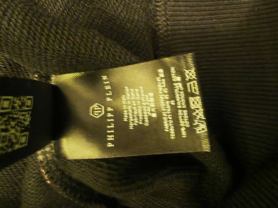 Czarną męską bluza z kapturem (hoodie) marki Philipp Plein XL