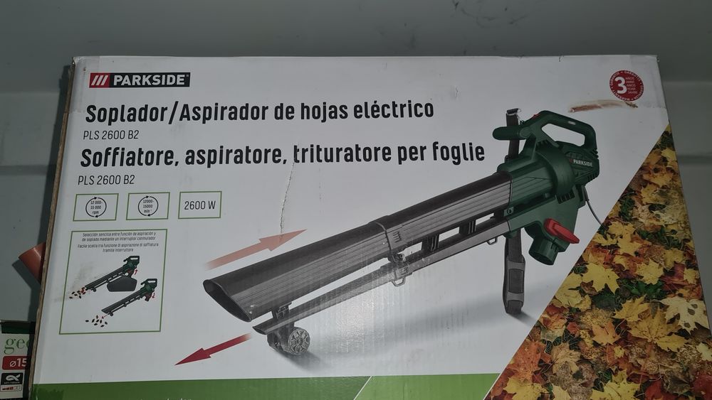 Soprador/Aspirador/triturador de folhas eletrico
