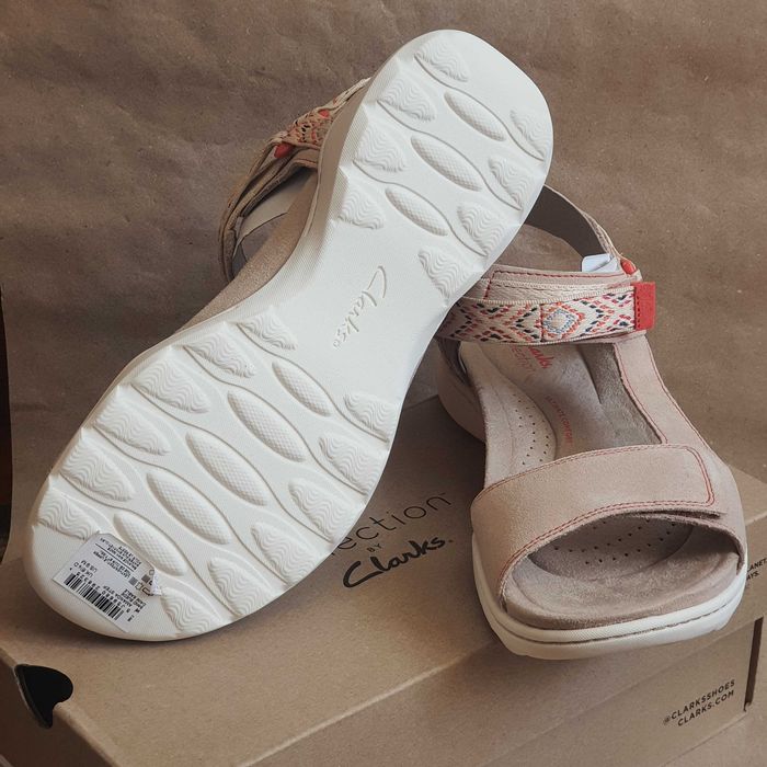 Сандалии босоножки кожа Clarks Amanda step 11US 8,5UK 42,5EU 28см