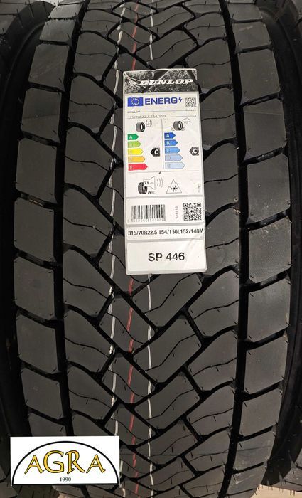 315/70R22.5 (1710netto)  DUNLOP SP446 NOWA opona opony napęd