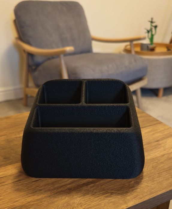 Organizador de Comandos e Controles Remotos  Suporte de Mesa Moderno Preto