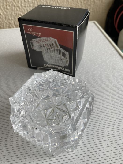 Bomboneira e coffret em cristal d’arques