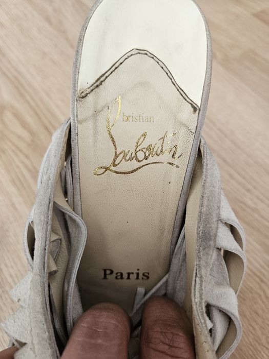 Oryginalne Louboutin szpilki sandałki