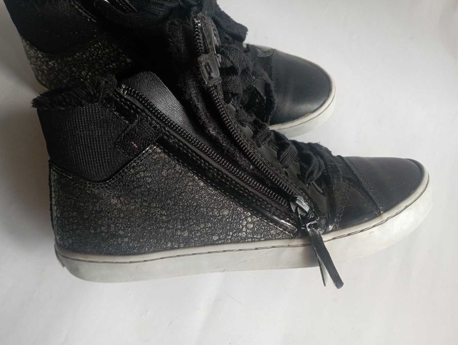 Слипоны черные  39,  GEOX демисезонные 37