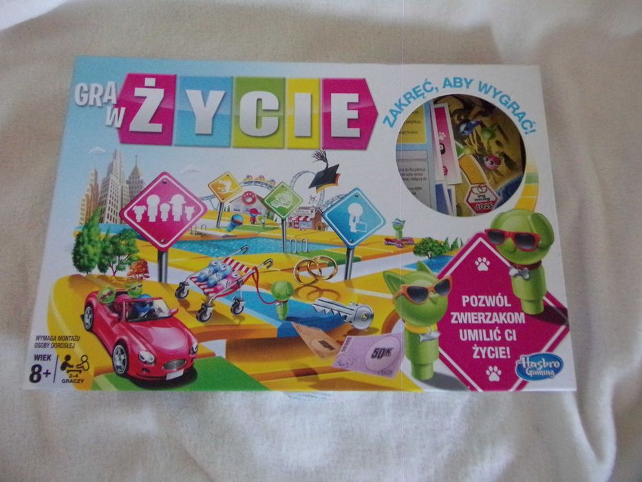 Gra w Życie planszowa dla dzieci towaszyska Hasbro Kids