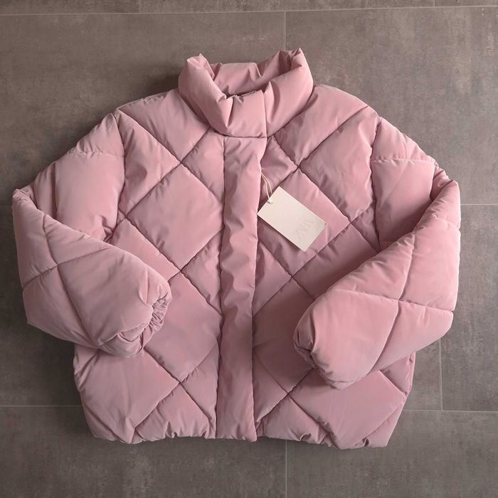 Нова демі куртка Zara на 8-9-10 12-13 років. Зара 131 140 156 рожева