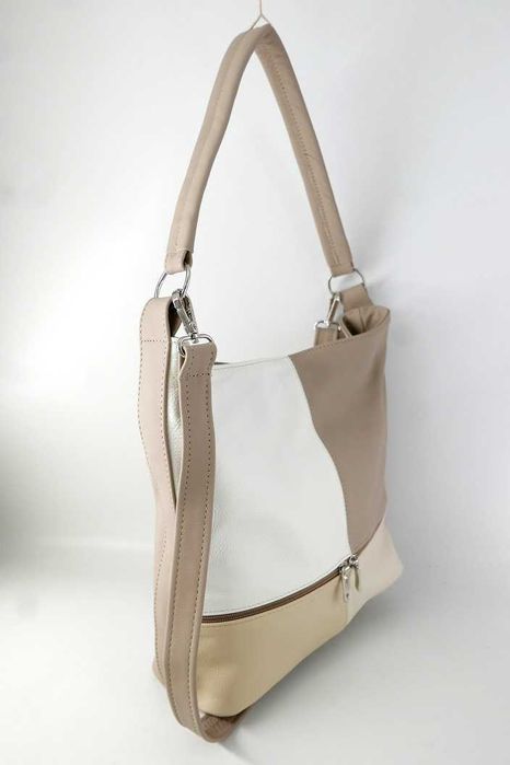 Torebka Damska Skóra Naturalna Boho Brązy Nowa