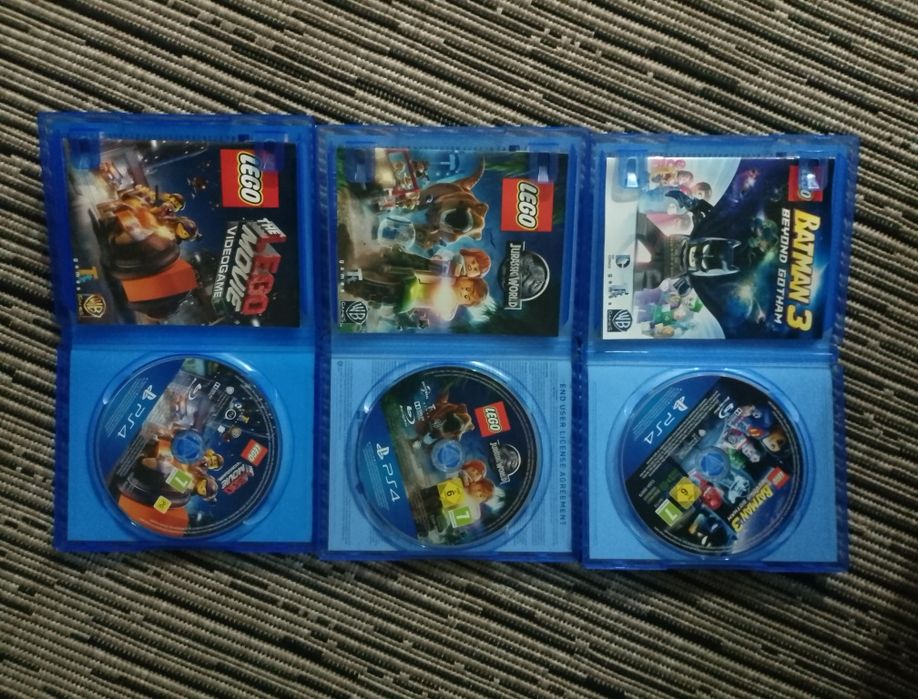 3 Lego jogos PlayStation 4 Batman logo movie Jurassic park