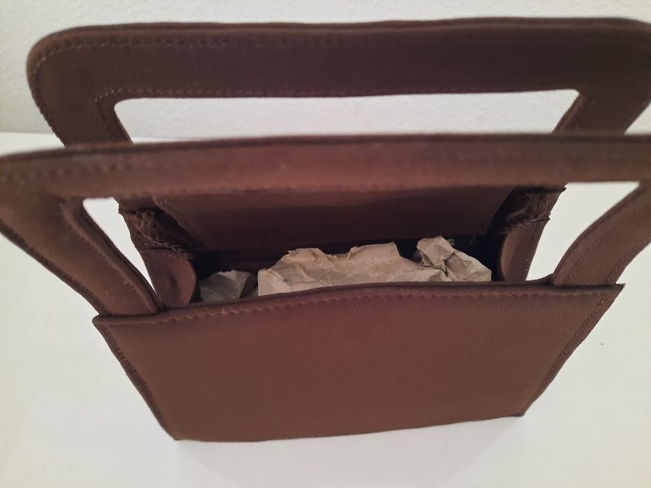 Mala de mão castanha nova