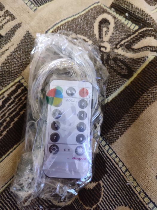 Новорічна гірлянда штора