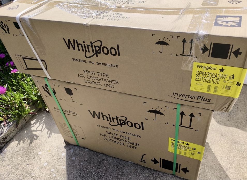 Ar Condicionado WHIRLPOOL SPIW309A2WF, de 9000BTUs