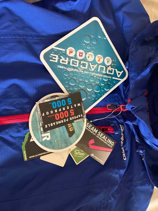 Kurtka damska trekkingowa Alpine, membrana 5000, NOWA, XS