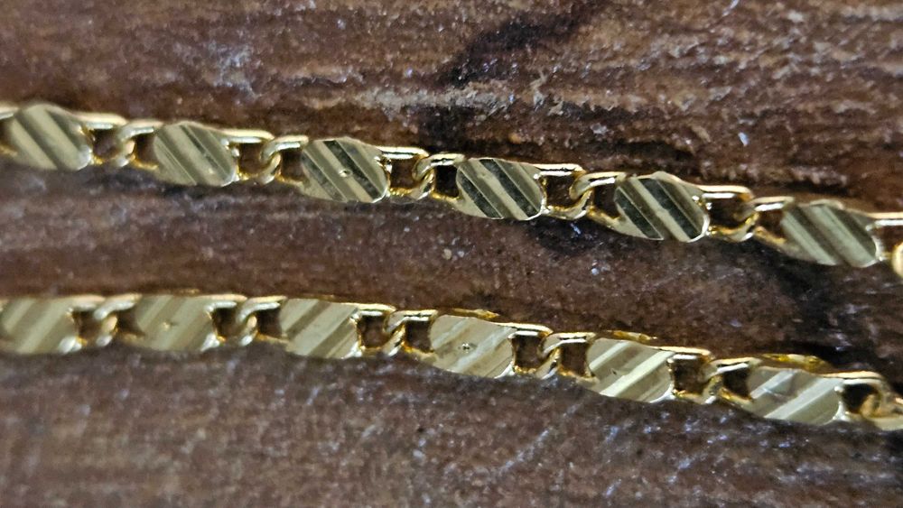 Colar em prata placado ouro 18k