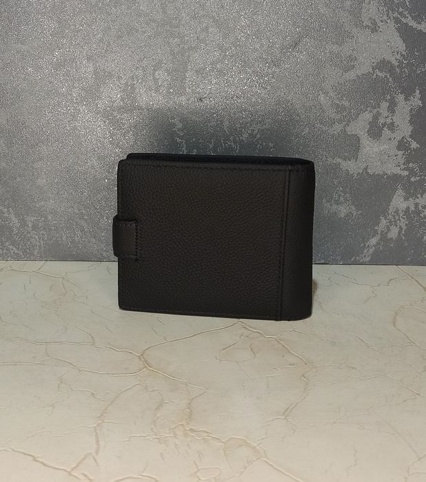 Кошелек мужской кожаный Tailian гаманець чоловічий шкіряний чорний