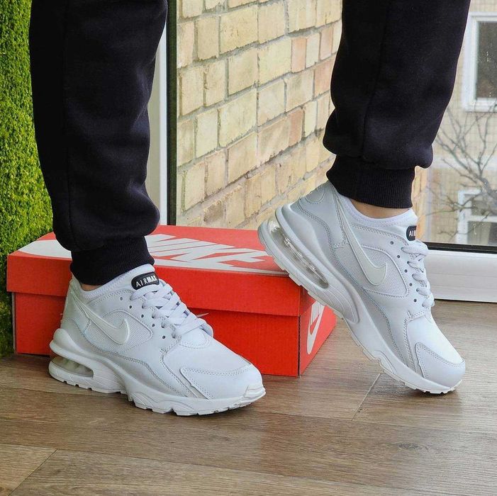 Женские кроссовки Найк белые кожаные Nike