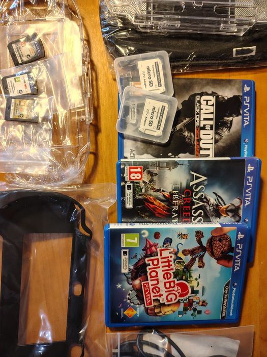PS Vita ігра, 128Gb карта пам'яті, SDtoVita, захісне скло , адаптери