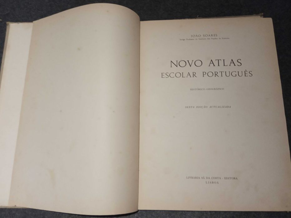 Novo Atlas Escolar Português - 1956 - João Soares