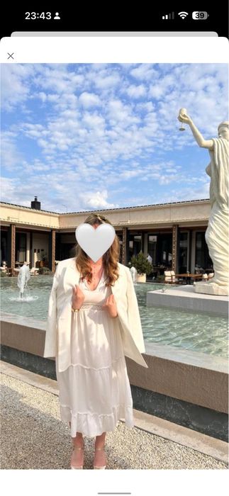 Елітна біла сукня