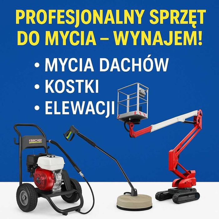 wynajem/wypożyczalnia/myjka ciśnieniowa/karcher/kostka/dachy/elewacje