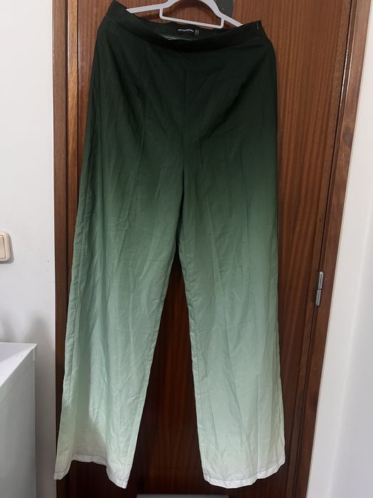 Calça verde escuro