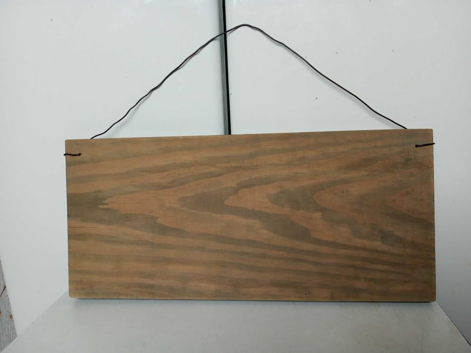 Смешная табличка в туалет 30*14см, дерево металл