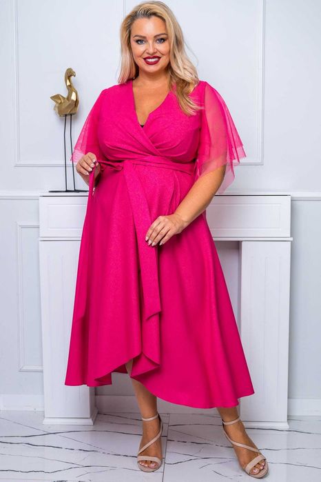 Sukienka midi ELENA wieczorowa 44-50 nowa