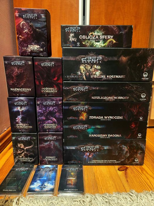 Pudełka wkładki po grach Everdell Dice Throne Deep Madness Różne Nowe