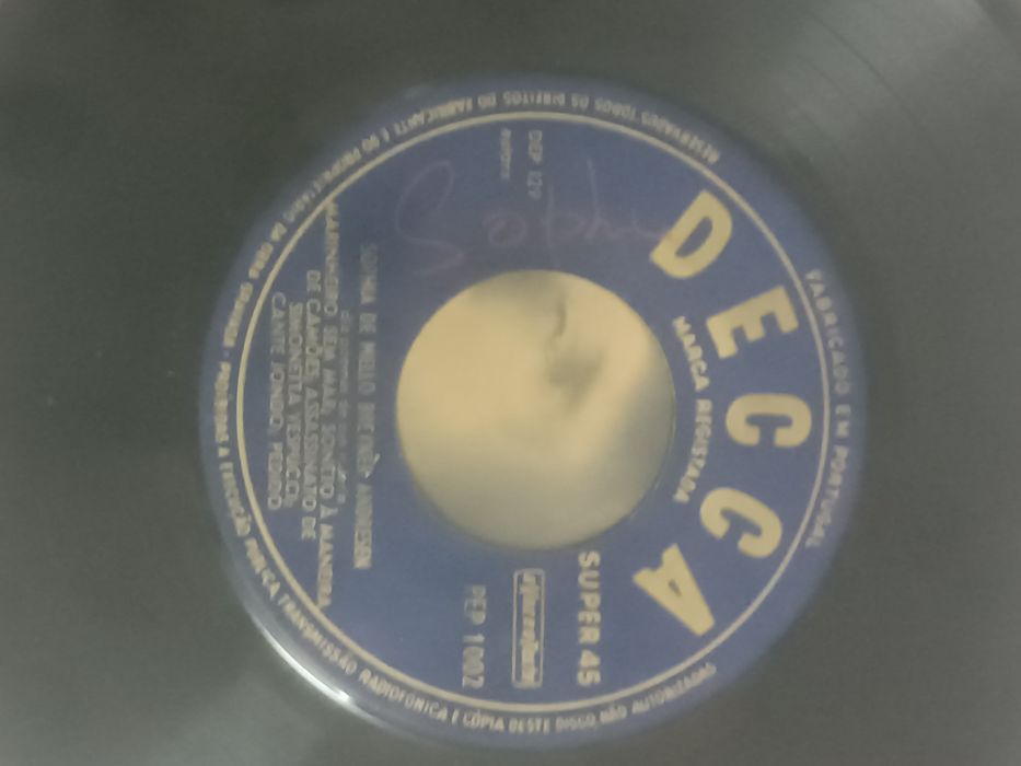 Disco vinil Sophia Mello Breyner Andreson anos 50 raro