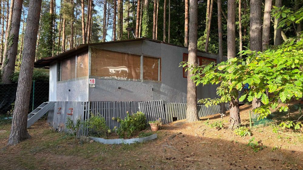 Domek letniskowy z tarasem 40 m² 200 m do Jeziora Żarnowieckiego Lubkowo