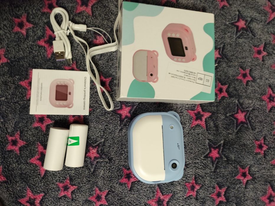 Сучасний полароїд камера  принтер миттевого друку +3 рулони