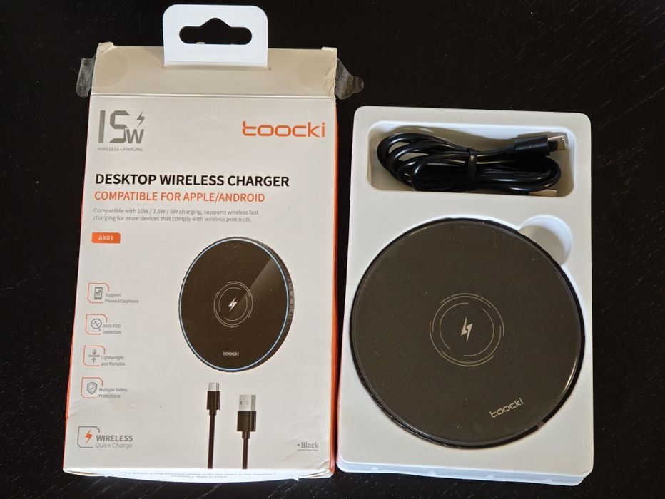 Carregador de Telemóvel Wireless (Novo na caixa