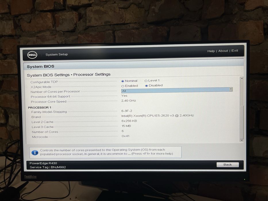 Сервер Dell PowerEdge R430 Xeon E5 2620 v3