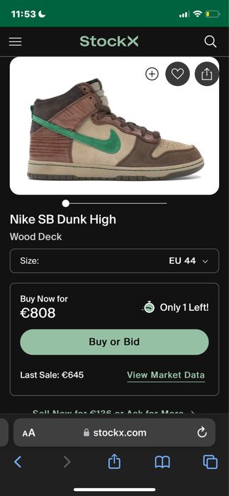 Nike SB Dunk High Wood Deck