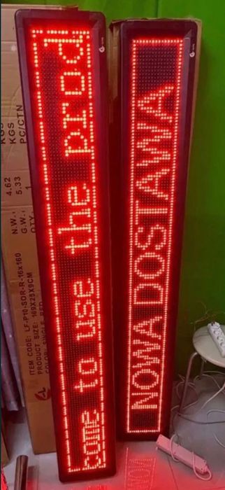 LED reklama do wnętrz