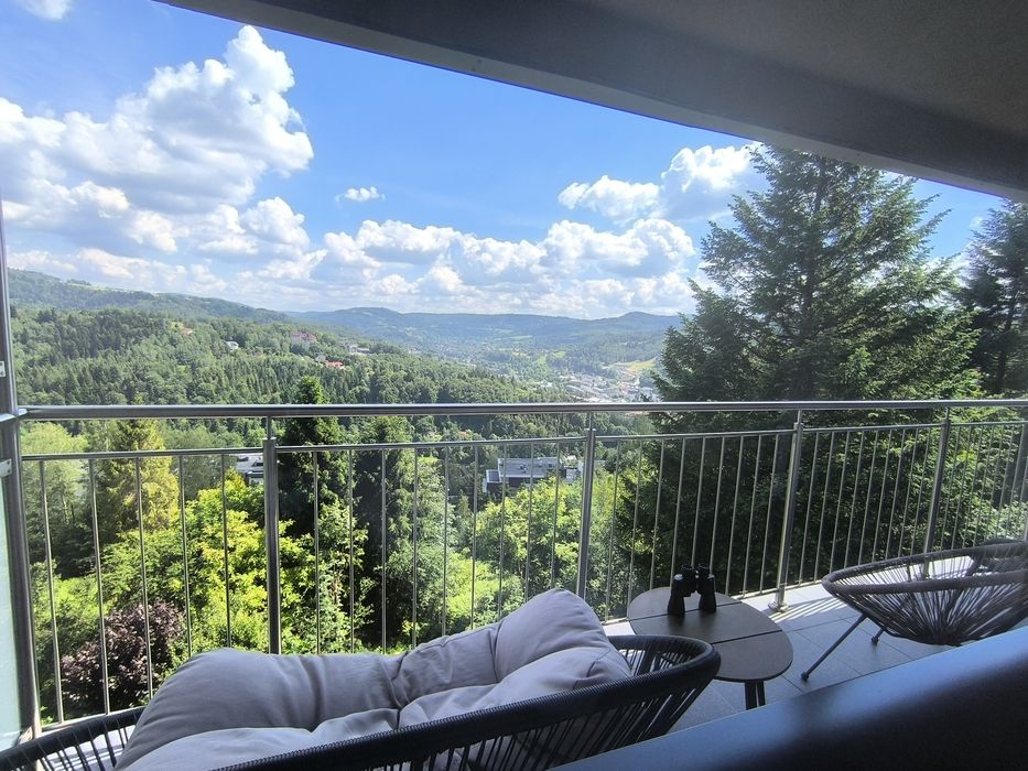 Apartament widokowy z balkonem