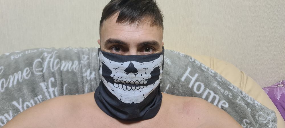Баф (балаклава) з принтом «Череп»