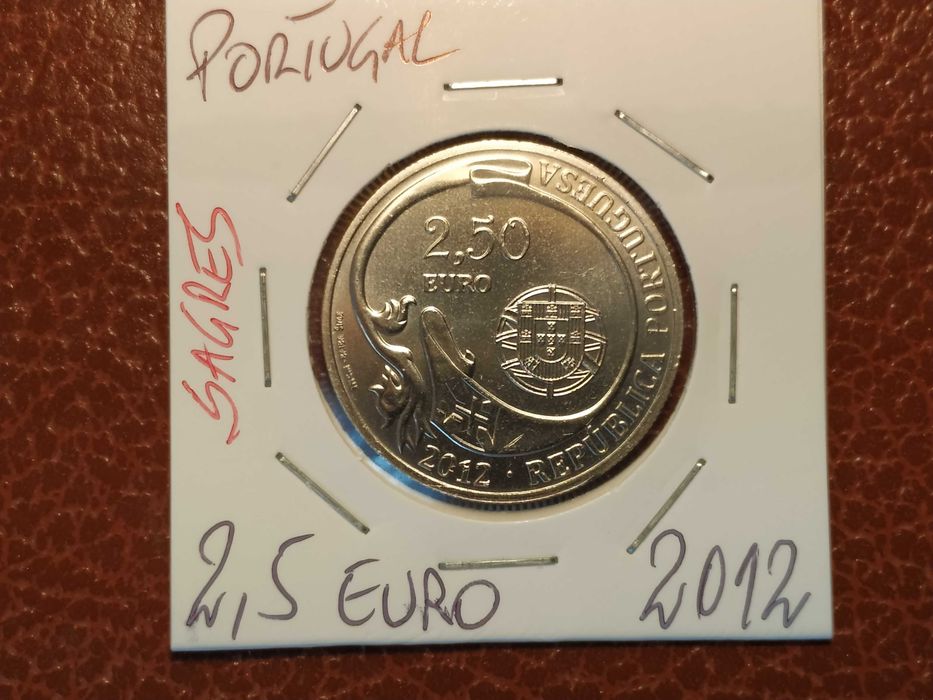 A857 moeda de 2,5 euros de 2012 Navio Escola Sagres - Portugal