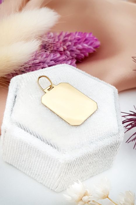 Złota zawieszka blaszka