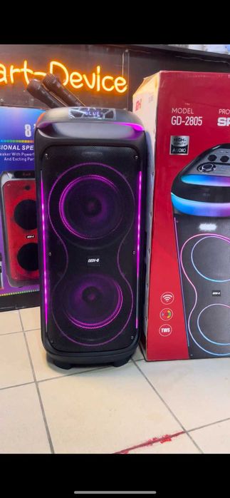 Аренда/ прокат мощной колонки GEDI 2805 + 2 беспроводных микрофона