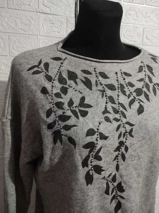 sweter szary zima rozmiar L cena 25 zł