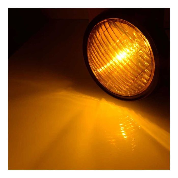 Farol auxiliar universal retro 11,4cm - luz nevoeiro chopper bobber